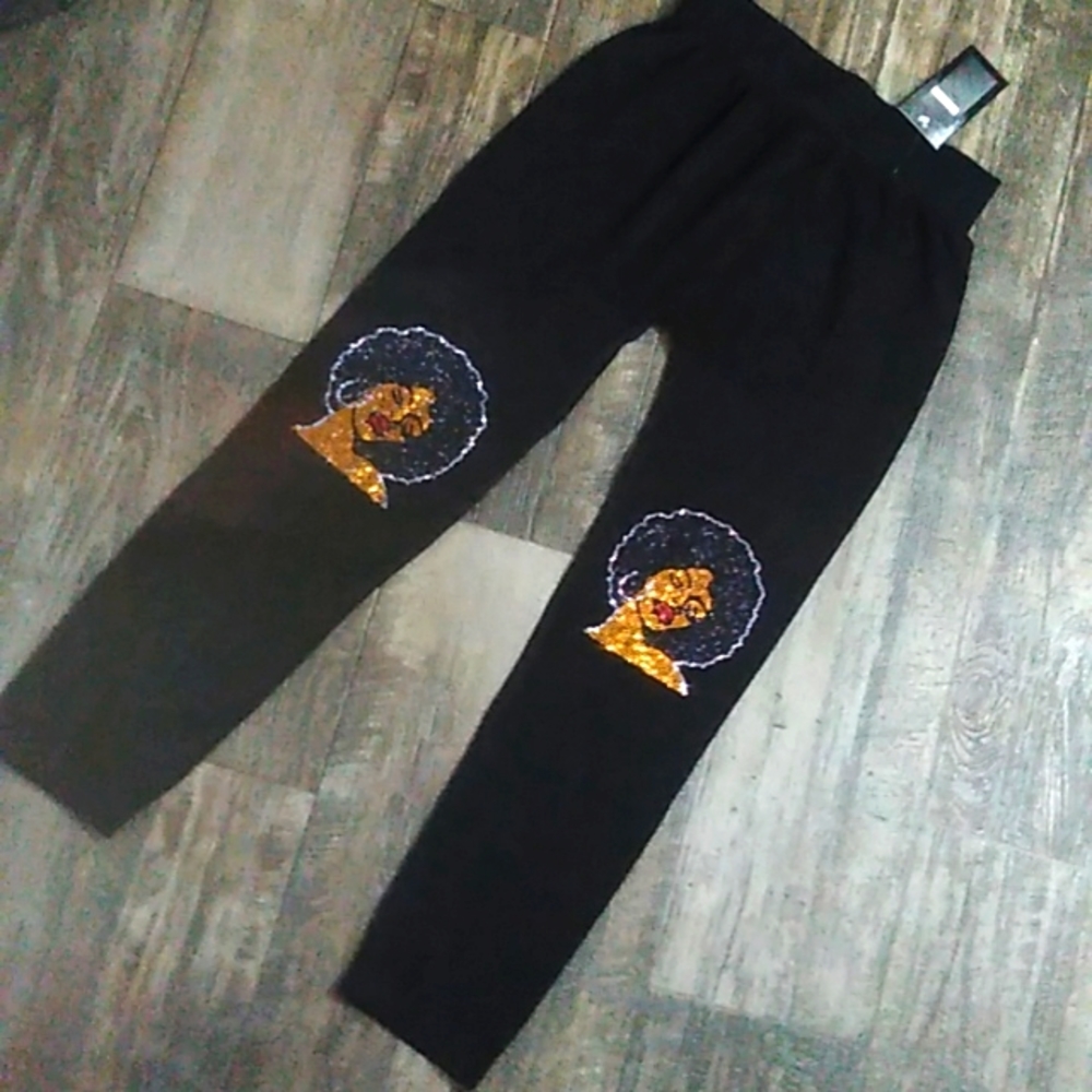 Women's Black Art Leggings